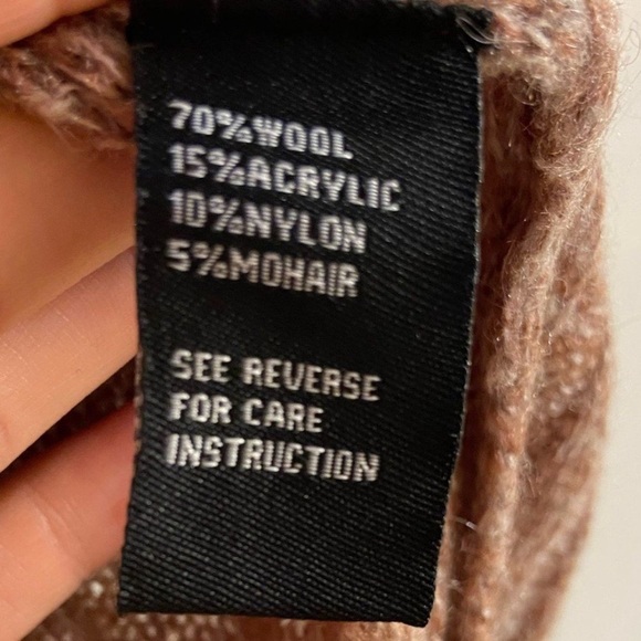 Cliche Cozy Striped Sweater in Burgundy and Cream Medium - Picture 5 of 5